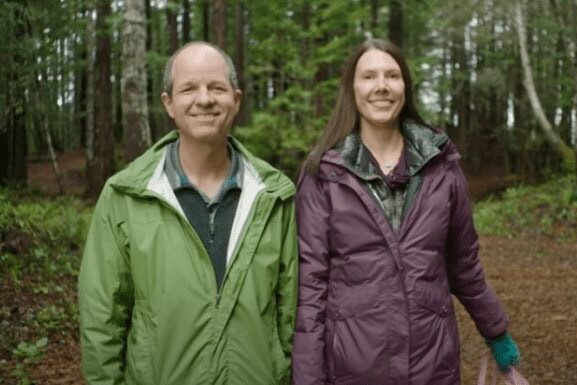 a couple in the memorial forest preplanning